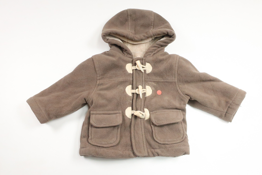 Fleeceforet frakke fra Dunnes - Størrelse 62/68 - Brun