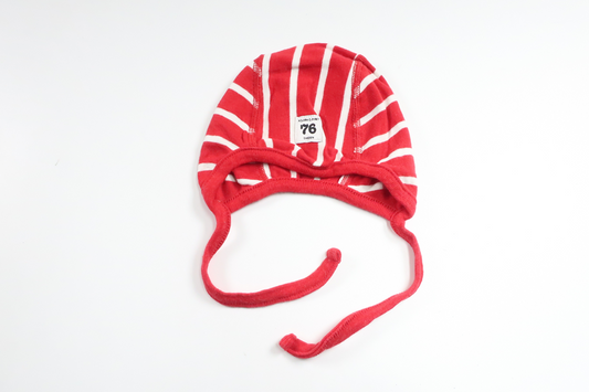 Stribet hjelmhue fra Polarn o. Pyret - Str. 40/452 - Rød