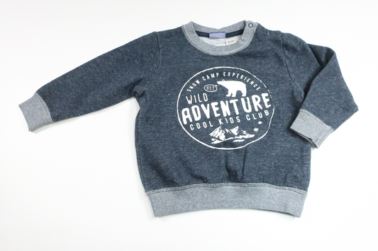 Sweatshirt fra Lupilu - Størrelse 86/92 - Marineblå
