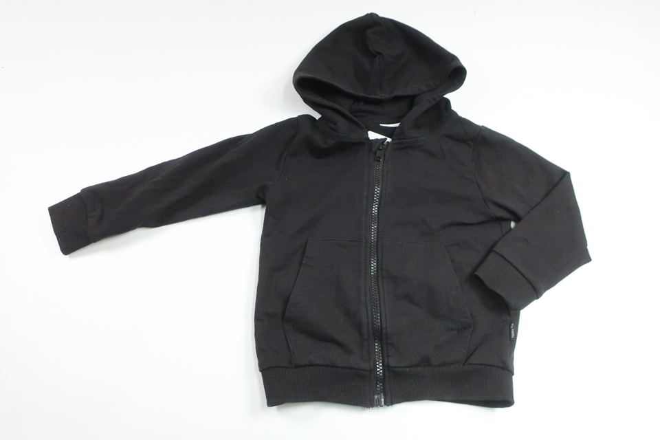 Hættejakke fra Name It - Størrelse 98 - Sort