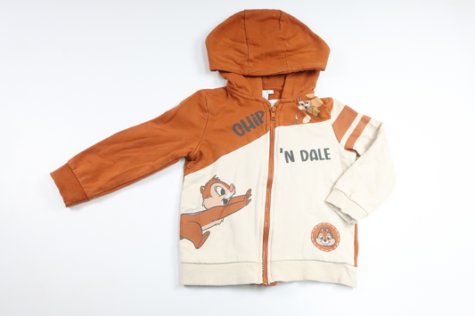 Hættejakke fra Disney - Størrelse 92 - Brun