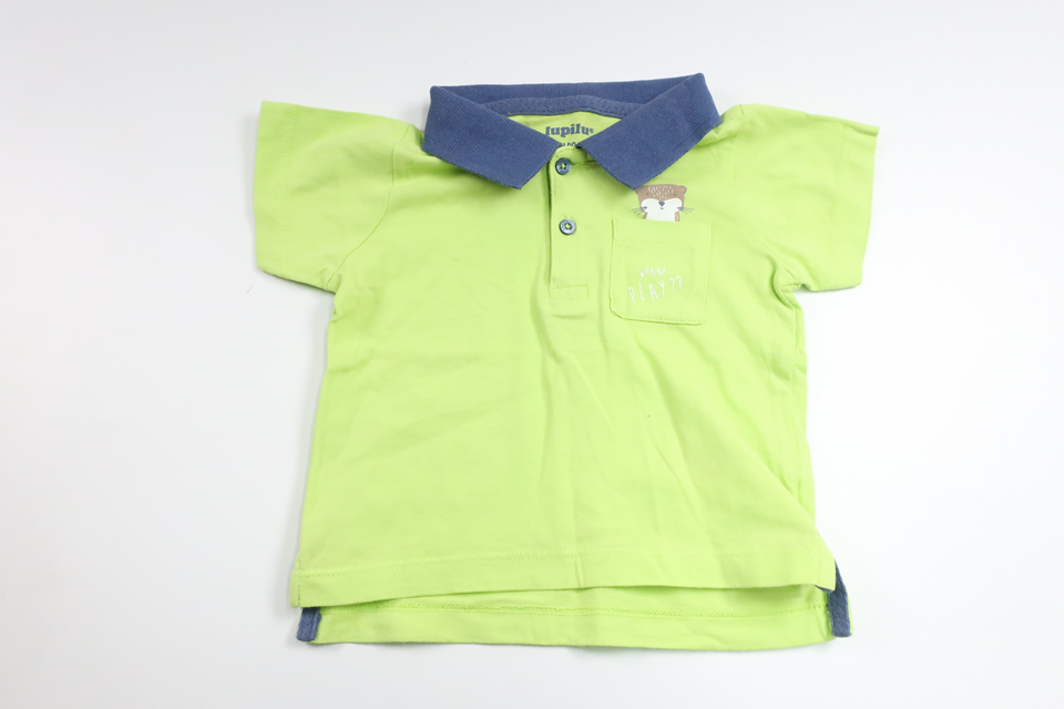 Poloshirt fra Lupilu - Størrelse 74/80 - Neon