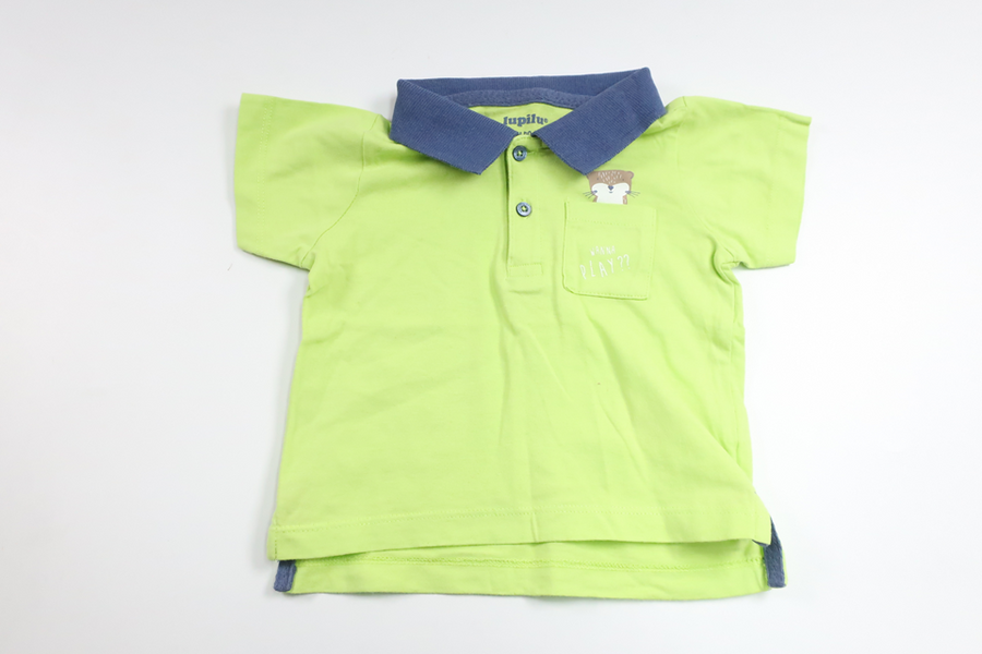 Poloshirt fra Lupilu - Størrelse 74/80 - Neon