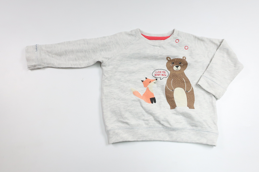 Sweater fra Baby Bear Leon - Størrelse 62/68 - Grå