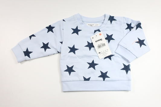Sweatshirt fra Fox & Bunny - Størrelse 56/62 - Blå