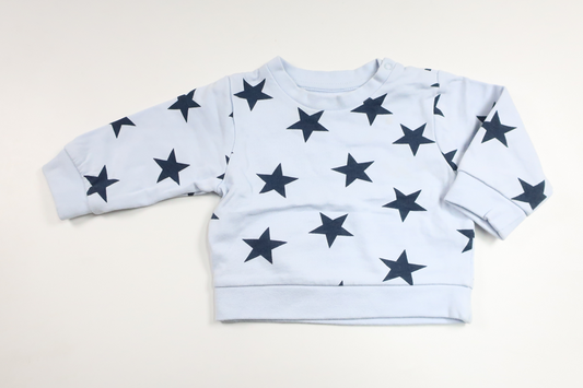 Sweatshirt fra Fox & Bunny - Størrelse 56/62 - Blå