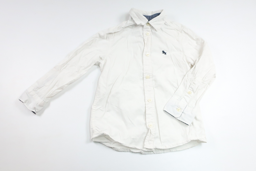 Skjorte fra H&M - Størrelse 110 - Hvid