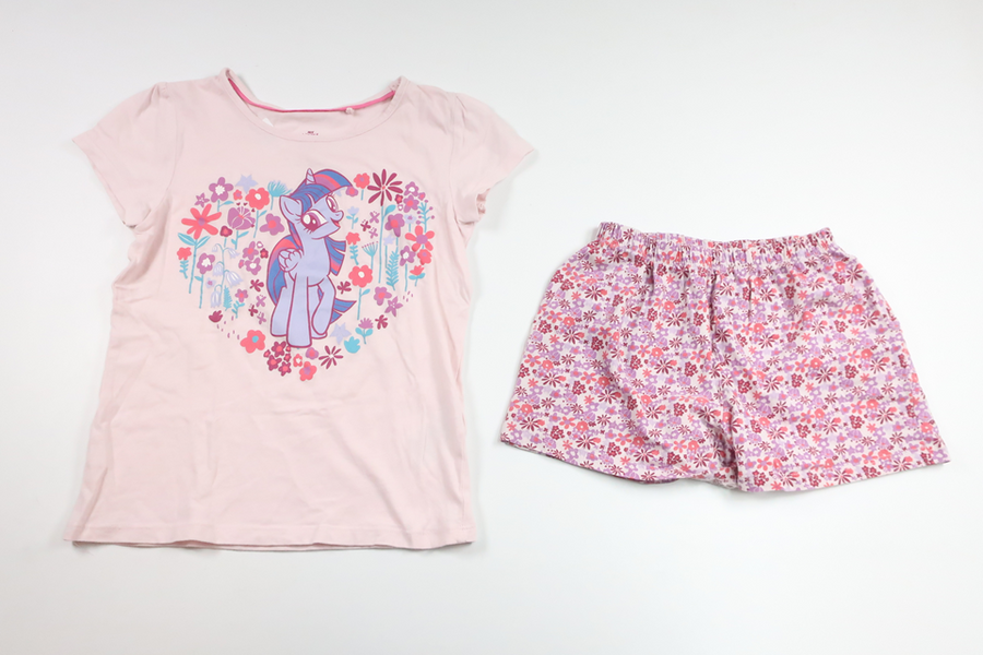 Todelt pyjamas fra My Little Pony - Størrelse 122/128 - Lyserød
