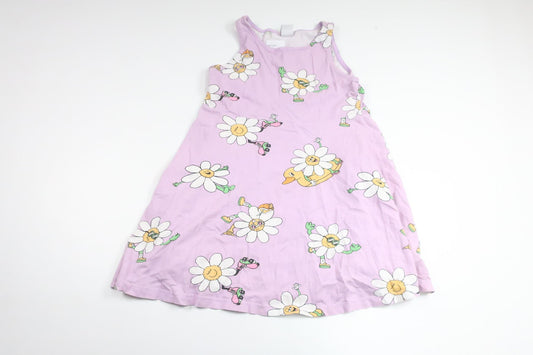 Blomsterkjole fra Lindex - Størrelse 122/128 - Lilla