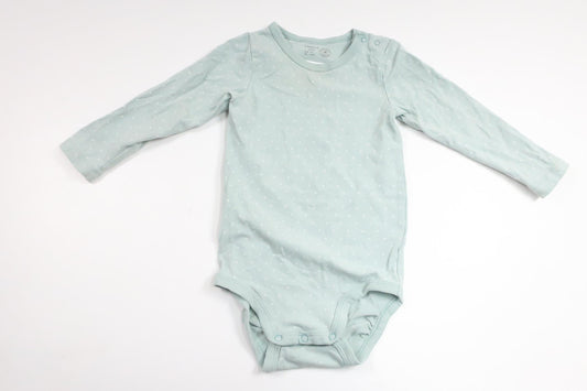 Prikket bodysuit fra Lindex - Størrelse 74 - Blå