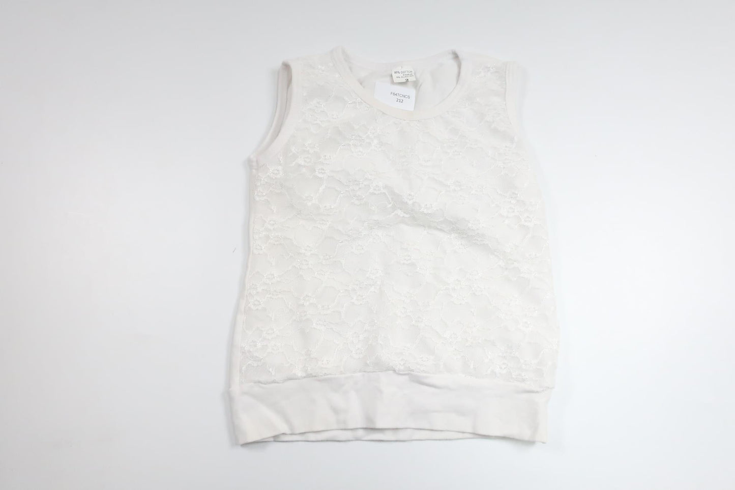 Tanktop fra Ukendt - Størrelse 86/92 - Hvid