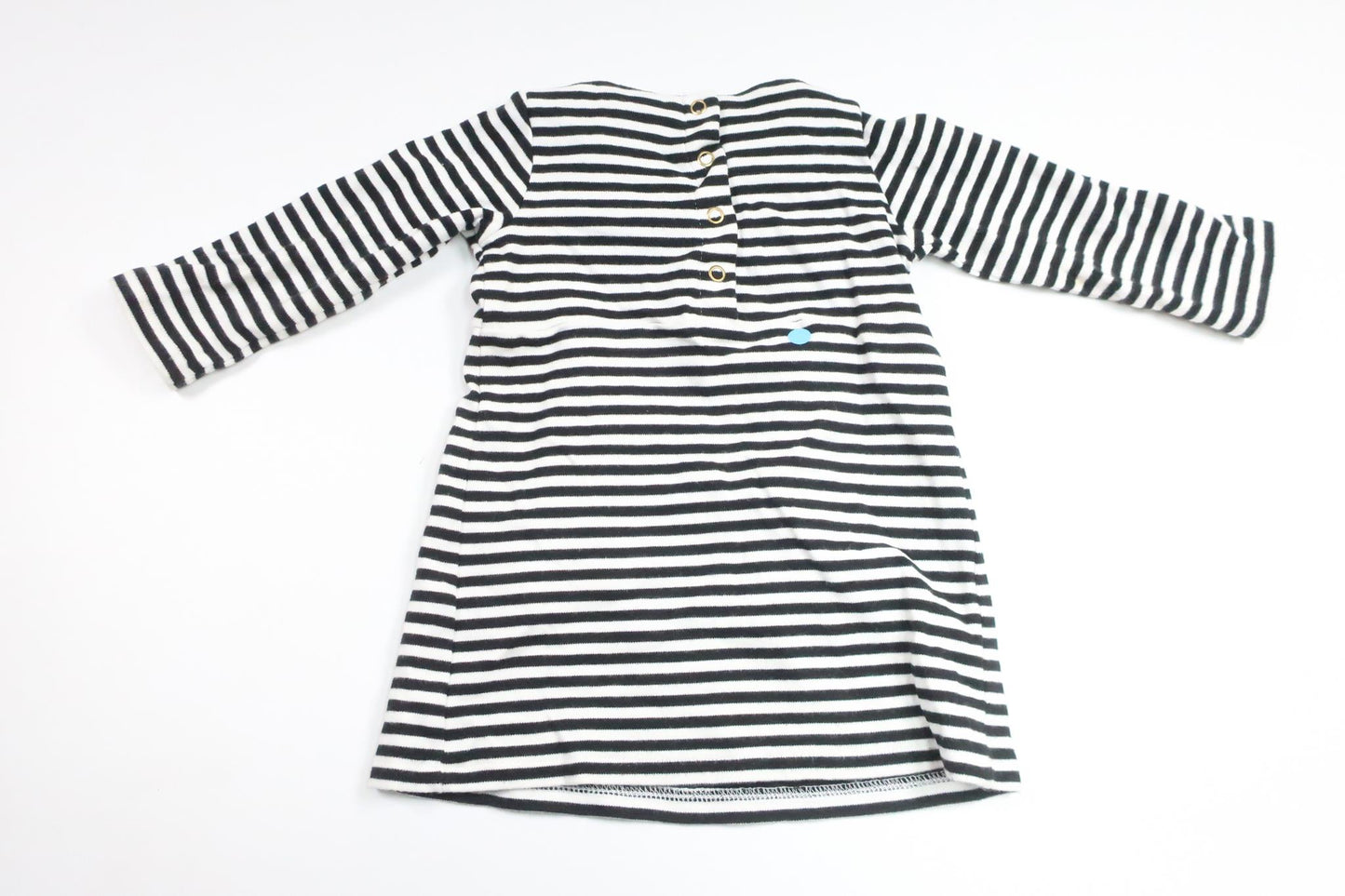 Stribet kjole fra H&M - Størrelse 74 - Sort