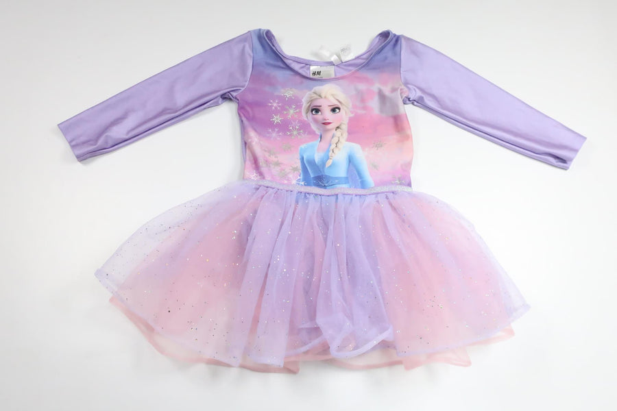 Dansekostume med Frost fra H&M - Størrelse 110/116 - Lilla