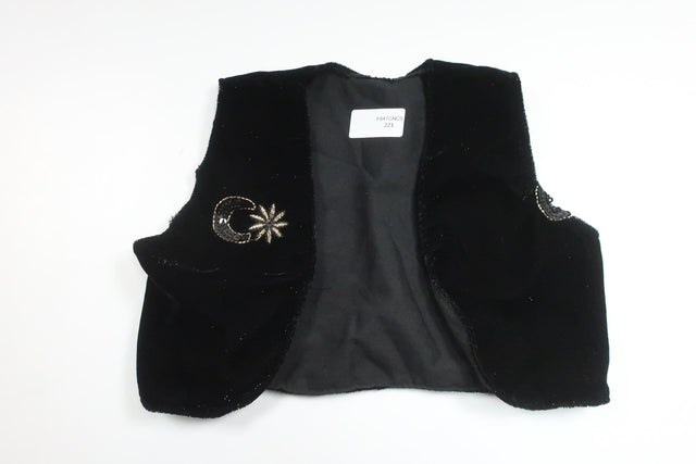 Velourvest fra Unknown - Størrelse 74/80 - Sort