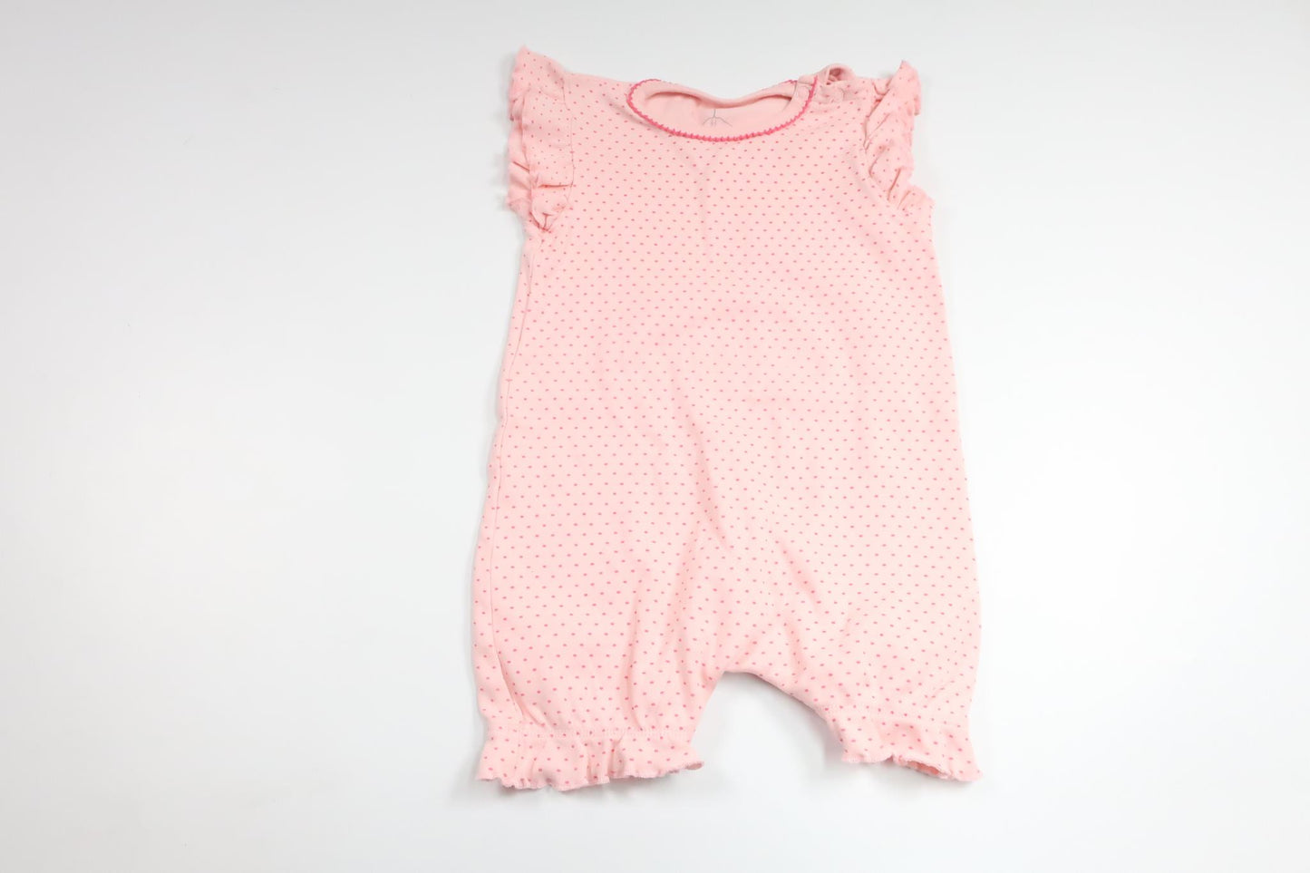 Prikket pyjamas fra Pytteliten - Størrelse 86 - Lyserød