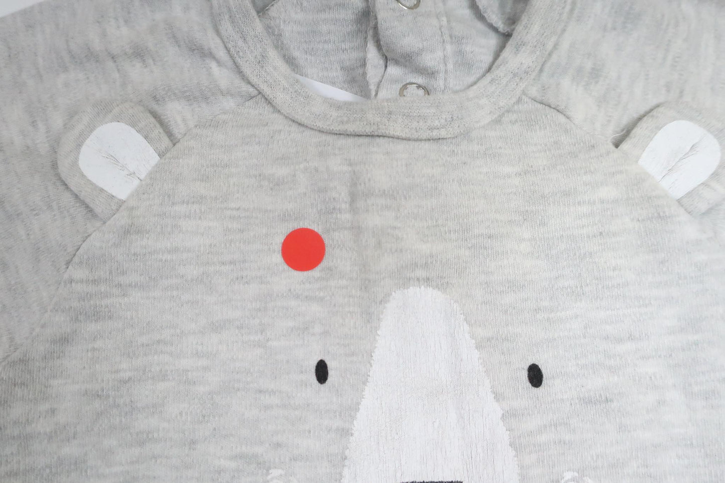 Pyjamas med bamse fra Pytteliten - Størrelse 74 - Grå