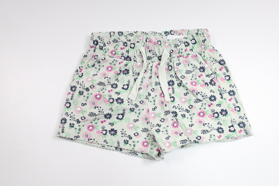 Blomstrede shorts fra Sweetie - Størrelse 86 - Blå