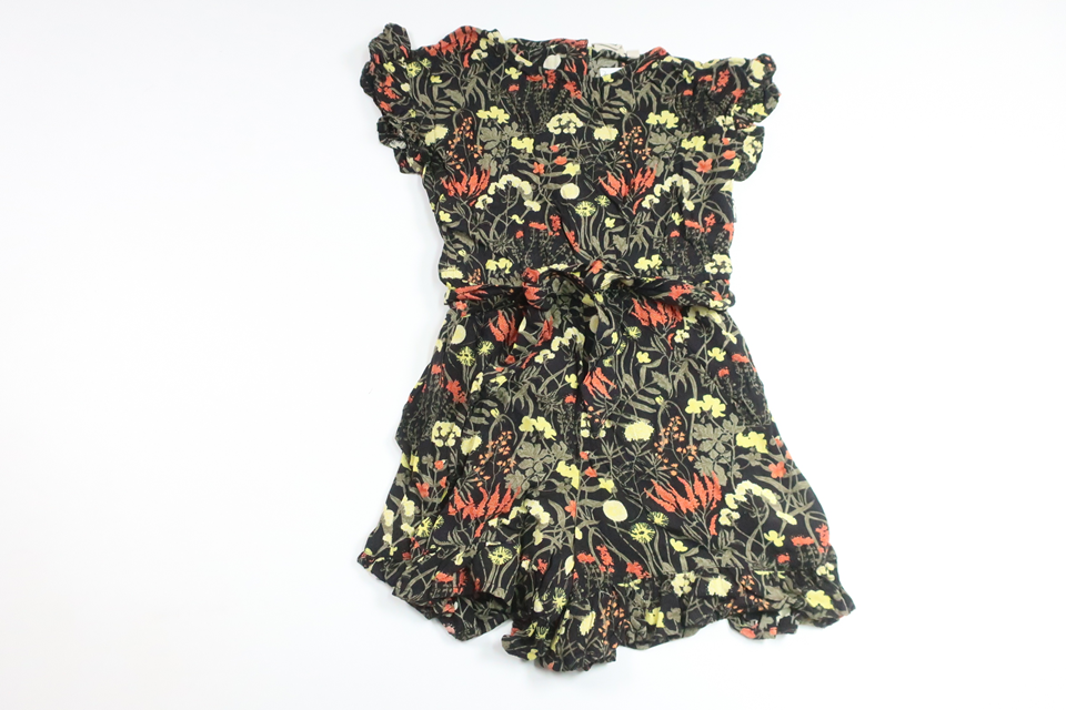 Blomsterjumpsuit fra SRNHLT - Størrelse 92 - Sort