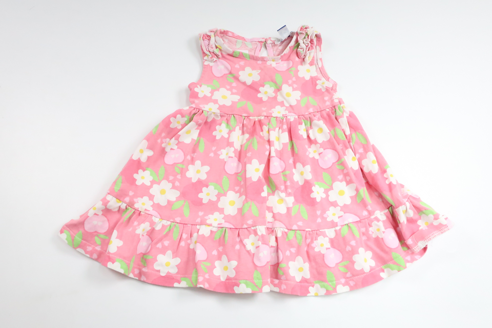 Blomsterkjole fra Mawi Collection - Størrelse 74 - Lyserød