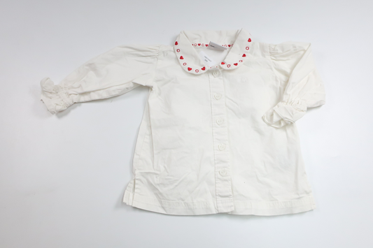 Skjorte fra FIX by Lindex - Størrelse 86 - Hvid