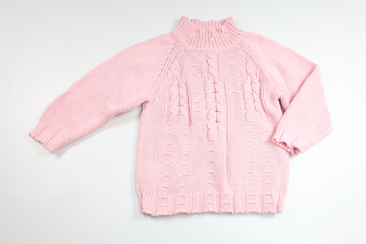 Strikket sweater fra Exit - Størrelse 92 - Lyserød