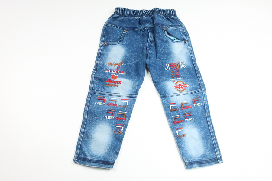 Bløde denimbukser fra Unknown - Størrelse 86/92 - Denim