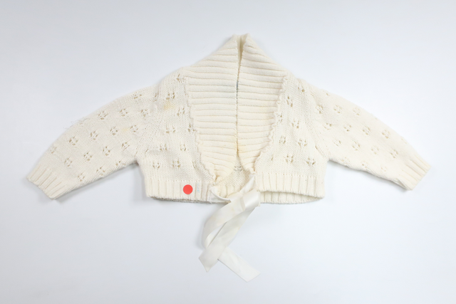 Strikket cardigan fra Please Mum - Størrelse 68 - Off-white