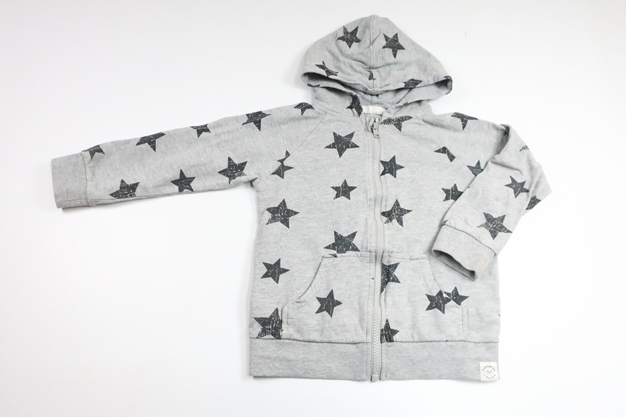 Hættejakke fra Kappahl - Størrelse 110/116 - Grå