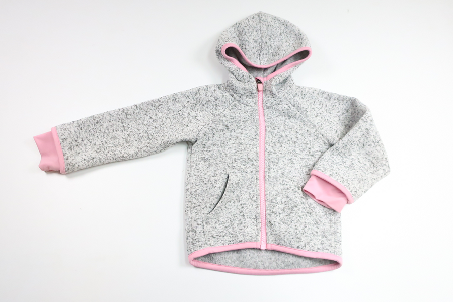 Fleece-hættetrøje fra H&M - Størrelse 92 - Grå