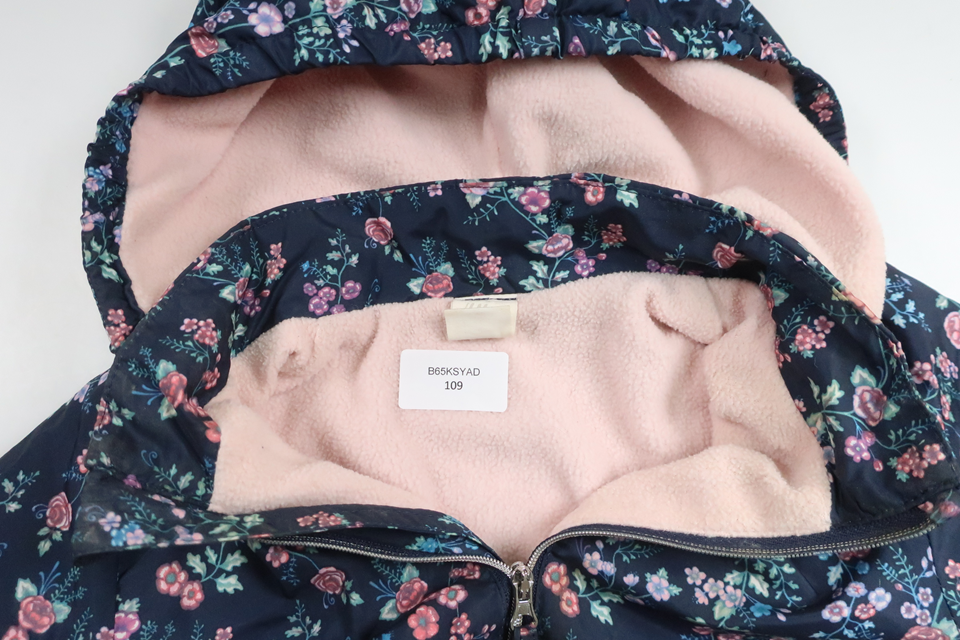 Fleeceforet vindjakke fra H&M - Størrelse 86 - Marineblå