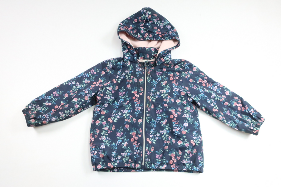 Fleeceforet vindjakke fra H&M - Størrelse 86 - Marineblå