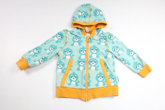 Hættejakke fra Maxomorra - Størrelse 80 - Blå