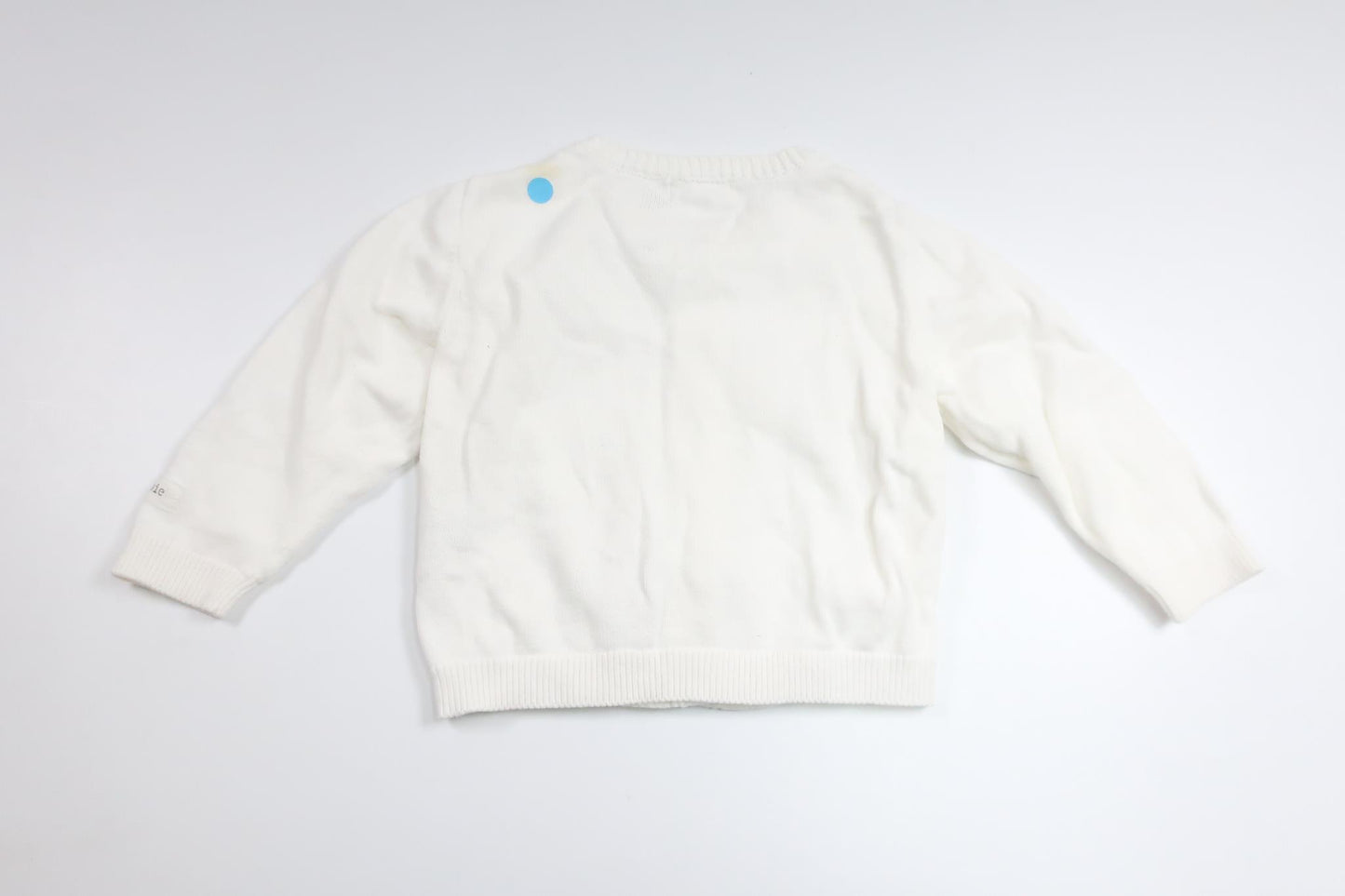 Strikket cardigan fra Newbie - Størrelse 68 - Hvid