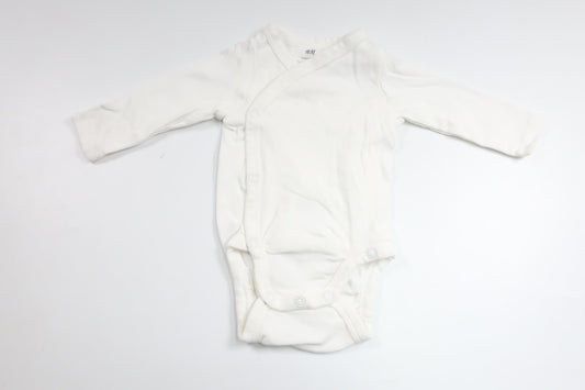 Wrap-body fra H&M - Størrelse 56 - Hvid