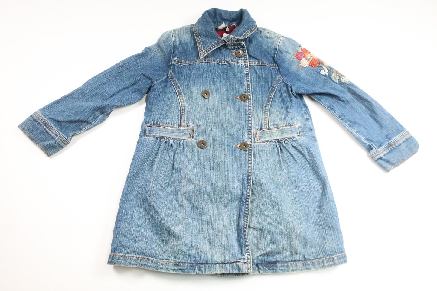 Denimfrakke fra Ukendt - Størrelse 122/128 - Denim