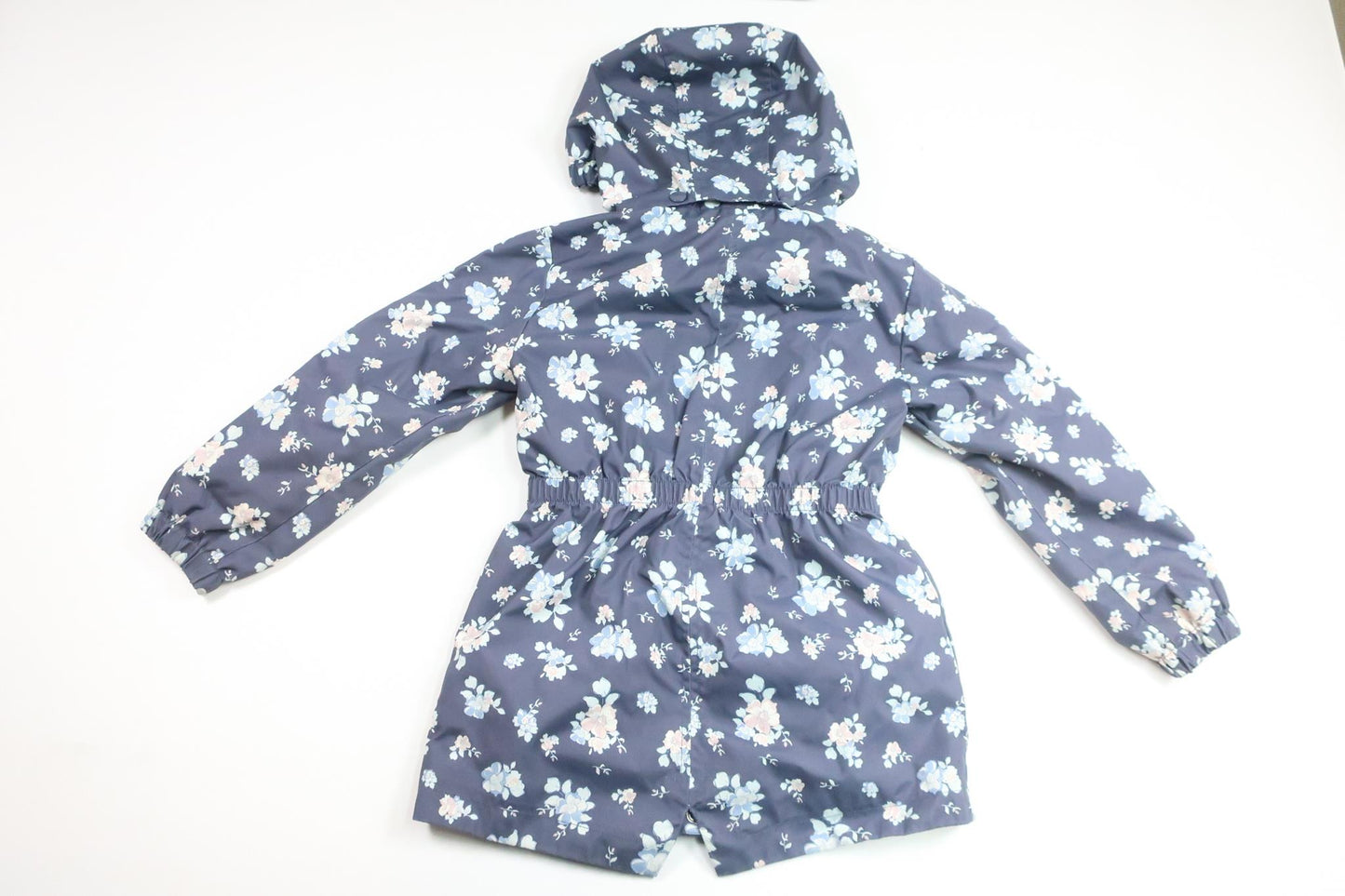 Blomsterfrakke fra Kappahl - Størrelse 122 - Blå