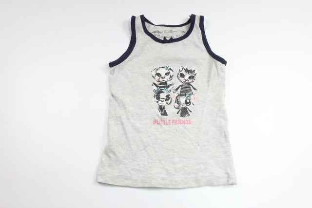 Tanktop fra Lupilu - Størrelse 110/116 - Grå