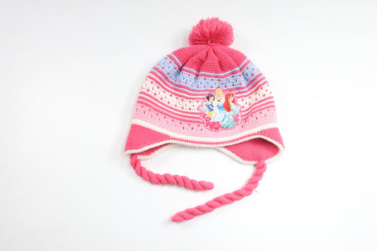 Strikket hue fra Disney - Størrelse 54 - Lyserød