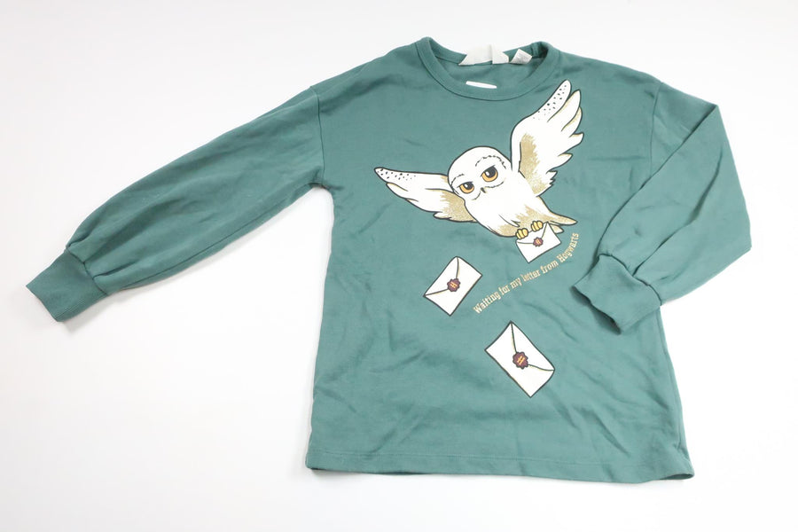 Sweatshirt med Harry Potter-motiv fra H&M - Størrelse 128 - Grøn