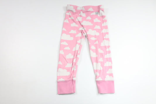 Pyjamasbukser med skyer fra Färg & Form - Størrelse 98 - Lyserød