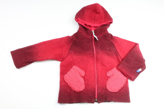 Jakke i uldblanding fra Molo - Størrelse 98 - Rød