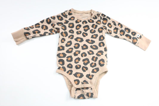 Leopardprintet bodysuit fra Lindex - Størrelse 74 - Beige