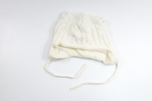 Fleeceforet hue fra H&M - Størrelse 62/68 - Hvid