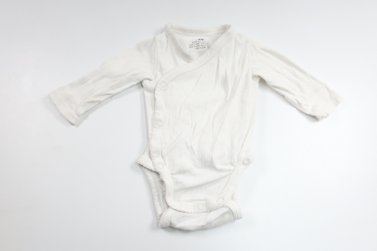 Wrap-body fra H&M - Størrelse 56 - Hvid