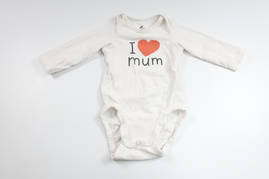 Bodysuit fra H&M - Størrelse 56 - Hvid