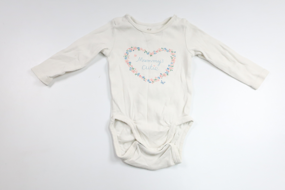Bodysuit fra H&M - Størrelse 62 - Hvid