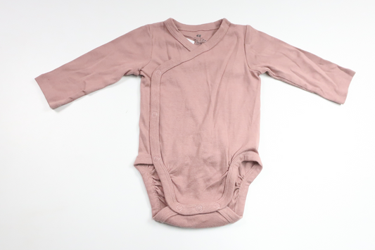 Wrap-body fra H&M - Størrelse 62 - Lyserød