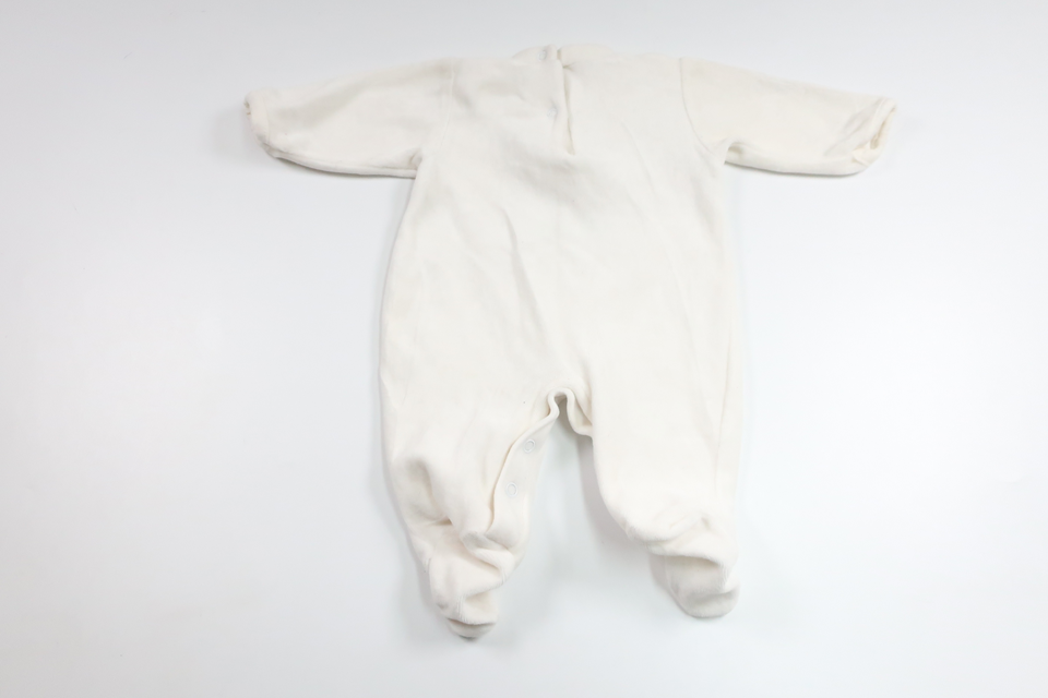 Fleece jumpsuit fra Unknown - Størrelse 50/56 - Hvid