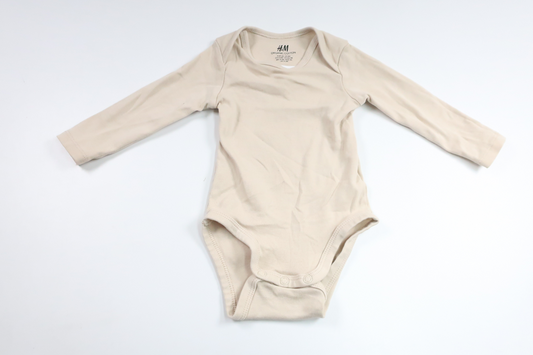 Wrap-body fra H&M - Størrelse 68 - Beige