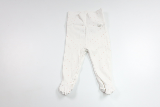 Prikkede bukser fra H&M - Størrelse 56 - Hvid